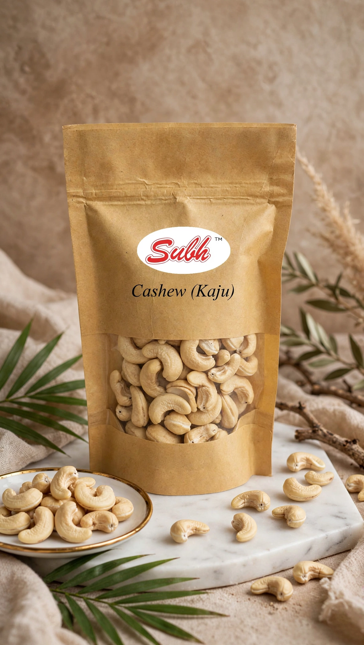 Royal Whole Goan Cashews (W-240 Grade)